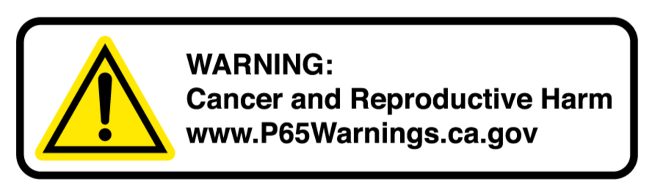 California P65 Warning